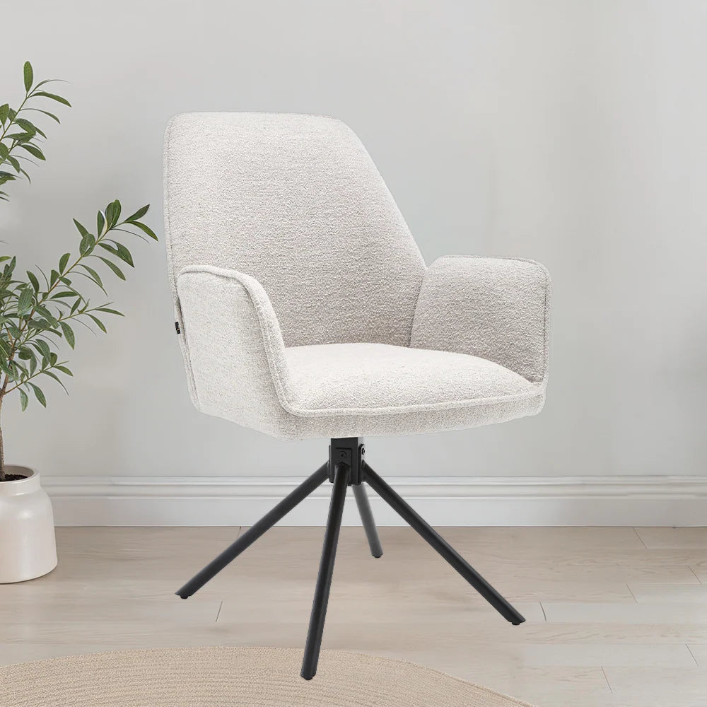 Eetkamerstoel Noah Boucle Beige