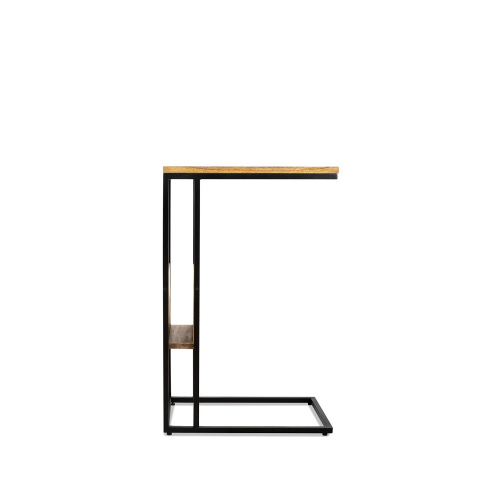 Iron End Table & Side Rack