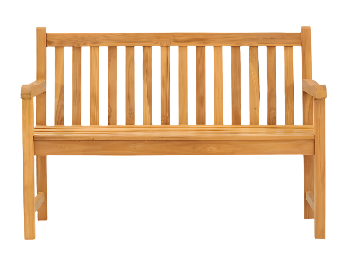 Houten tuinbank teak 130cm