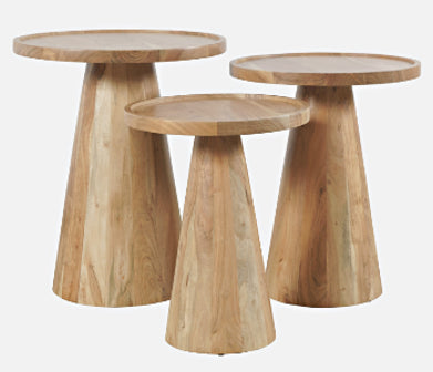 Bijzettafel Conische Voet set van 3