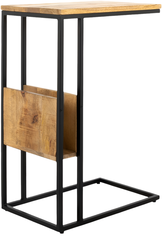 Iron End Table & Side Rack