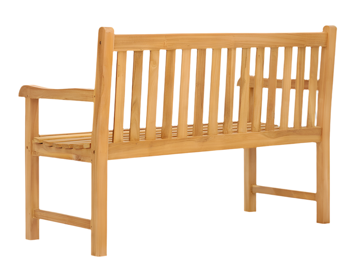Houten tuinbank teak 130cm