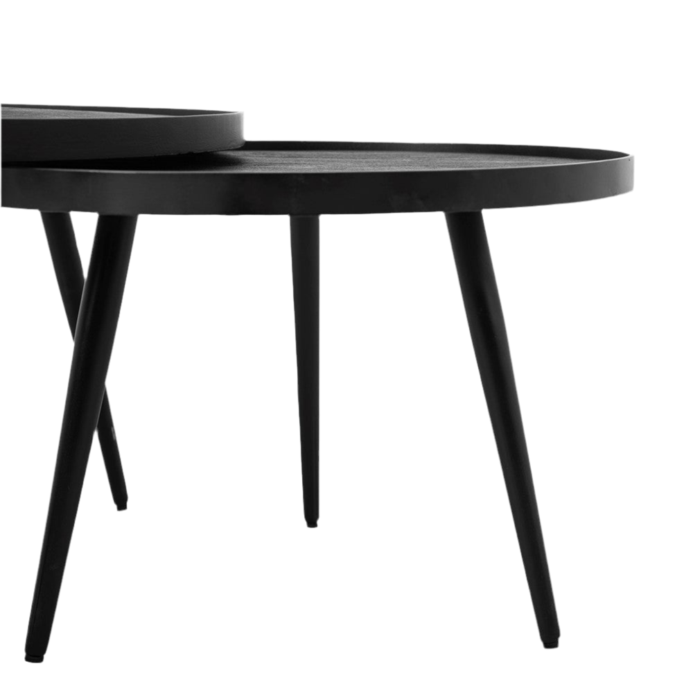 Zwarte Salontafel set van 2