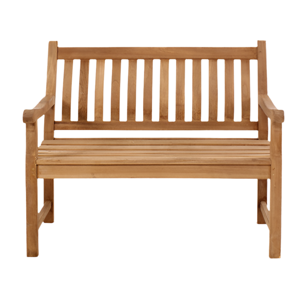 Houten tuinbank teak 130cm